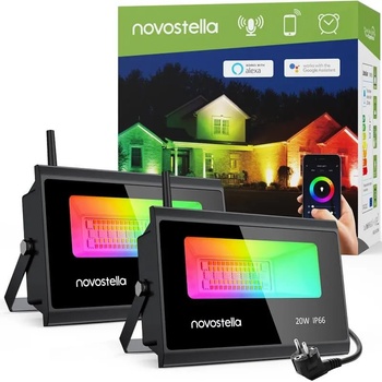 Novostella WiFi LED Прожектор Novostella RGBW 20W/60W/100W - 2бр Комплект - 40753