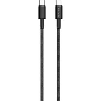 DeTech Кабел DeTech от USB C(м) към USB C(м), 1m, до 100W, черен