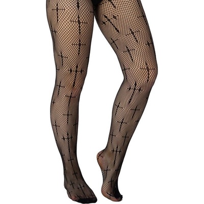 Pamela Mann punčocháče Latin Cross Black PM1121
