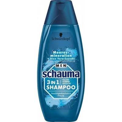 Schauma Meeresmineral 3v1 pánsky šampón na vlasy 400 ml