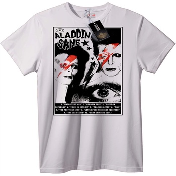 NOONEBRAND Тениска Aladdin Sane 1973 - M, White