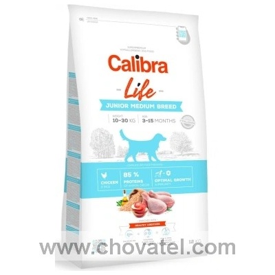 Calibra Dog Life Junior Medium Breed Chicken 3 x 12 kg
