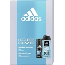 Adidas Ice Dive deospray 150 ml + sprchový gel 250 ml dárková sada
