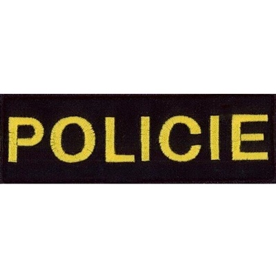 Nášivka: POLICIE [malá] [ssz] černá | žlutá – Sleviste.cz