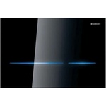 Geberit Sigma80 - Електронно управление за промиване на тоалетна, мрежово захранване, черно стъкло 116.090. SG. 6 (116.090.SG.6)