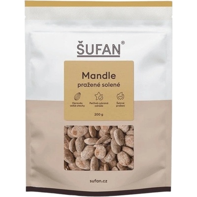 Šufan Orechy mandle pražené solené 200 g