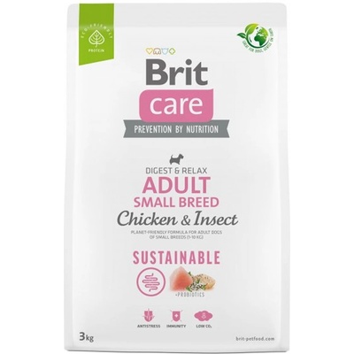 Brit Care Sustainable Adult Small Breed Chicken & Insect 3 kg