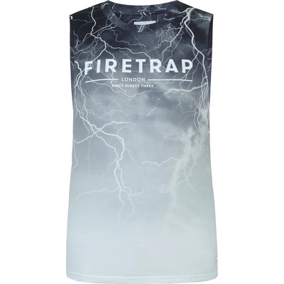 Firetrap Мъжки потник Firetrap Sub Vest Mens - Dark Lightening