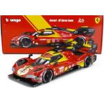 BBurago Модели на автомобили и мотоциклети модел 1/18 Ferrari 499P NR. 50 Winner Le Mans 2024 - 1: 18 (дължин (TRS7941-3931)