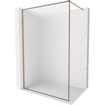 Mexen Kioto-XF душ кабина Walk-in с рамка 70 x 202 cm, замръзено 10 mm, розово злато - 800-070-104-60-30-X (800-070-104-60-30-X)