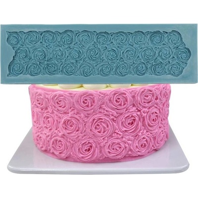 Cakesicq Silikonová formička na povrchy růže 32,5x9,5cm