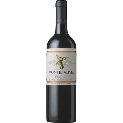 Montes Alpha Carmenere suché červené 2021 14,5% 0,75 l (čistá fľaša)