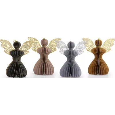 Retlux RXL 487 Sada papírových andělů 12 cm 4 ks – Zboží Dáma