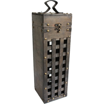 Dřevěná krabička na 1 víno F0025