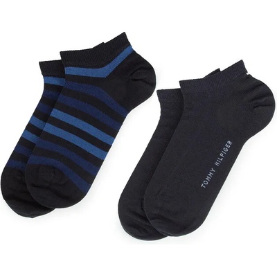 Tommy Hilfiger Комплект 2 чифта къси чорапи мъжки Tommy Hilfiger 382000001 Тъмносин (382000001)