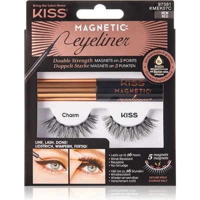 KISS Magnetic Eyeliner & Eyelash Kit магнитни мигли 07 Charm 5 гр