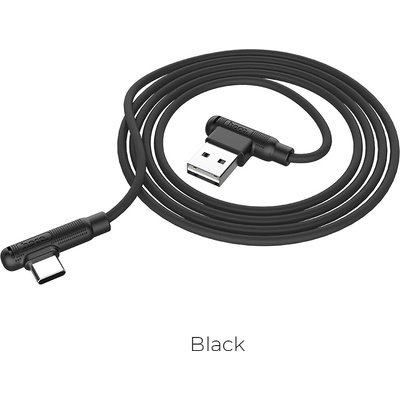 hoco. X46 Type-C / USB кабел черен 90 градуса (HC723741)