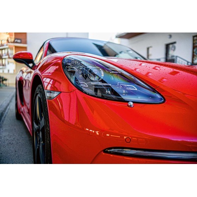 DIMEX ART Флизелинов фототапет яркочервен автомобил 375 x 250 см