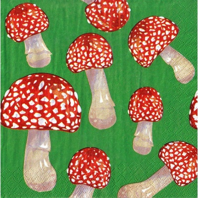 Ubrousek 33x33cm Muchomůrky – Zboží Dáma