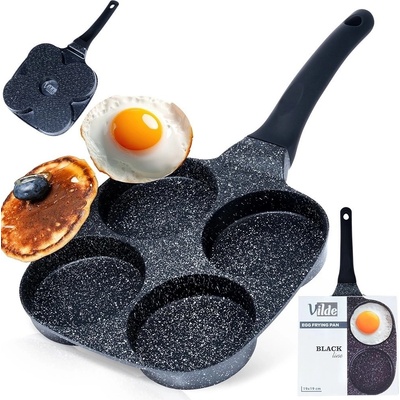 Vilde Pánev na vejce a placky Black&Wood granitová 19 cm