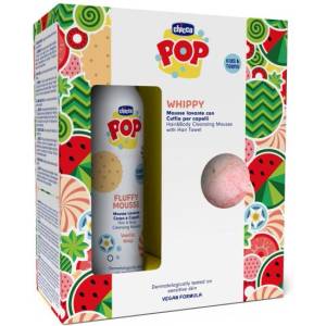 Chicco Пяна за коса и тяло POP Vanilla Fluffy 200ml с кърпа за коса (12810.20)