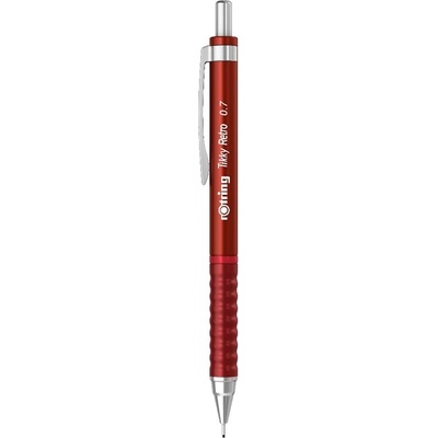 rOtring Tikky Retro 0, 7 mm, червен ситопечат NRR2202631 (NRR2202631)