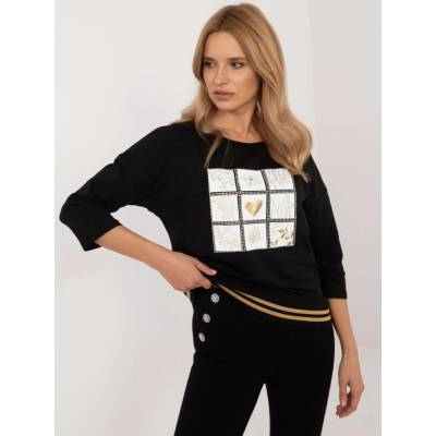Blouse CLM-BZ-1268.67-black čierna Calimera