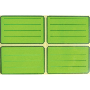 Image 1 of FLEKS Етикети за тетрадка 47х73 mm, 10л, 40 бр, цвятанеонови (01050-А)