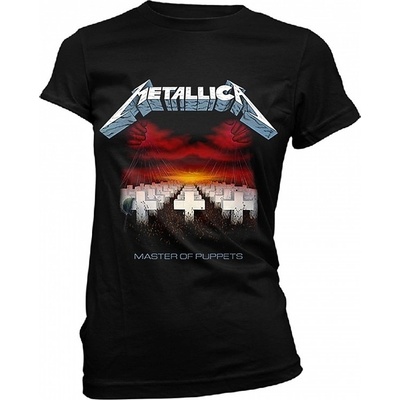 Metallica tričko Master of Puppets Tracks BP Black dámské – Zboží Dáma