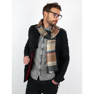 Ombre Clothing pánsky kabát Augustino čierna