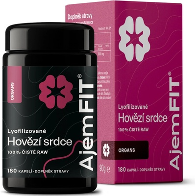 AjemFIT Hovädzie Srdce, Lyofilizované 180 kapsúl