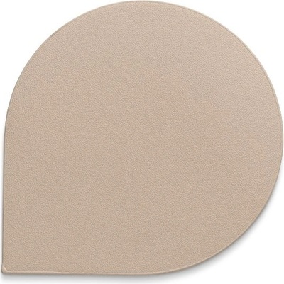 KELA Podtácek EDEL PU kůže 4ks světle béžová 10,0x10,0x0,17cm KL-12668