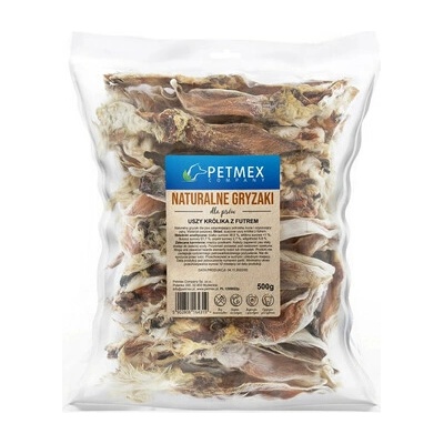 PETMEX Uši Zajaca s kožou 500 g