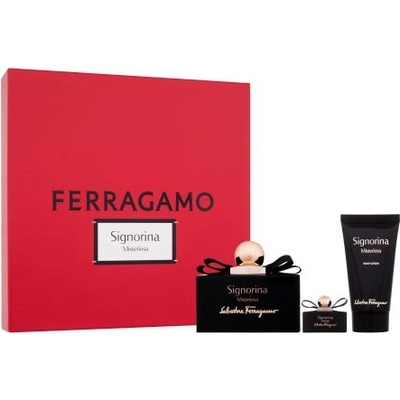 Salvatore Ferragamo Signorina Misteriosa подаръчен комплект: EDP 100 ml + EDP 5 ml + лосион за тяло 50 ml за жени