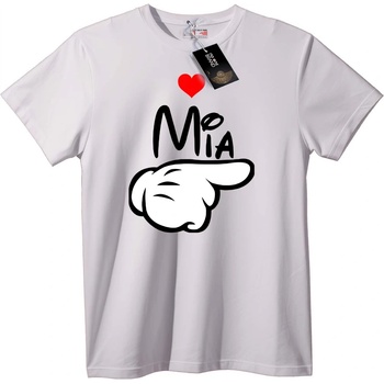 NOONEBRAND Тениска Mia сърдечна точка - S, White