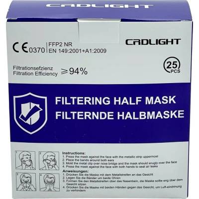 CRD LIGHT CRDFFP2 respirátor proti jemnému prachu FFP2 25 ks