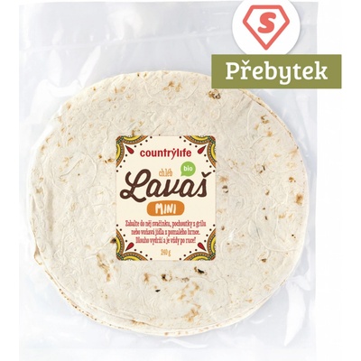 COUNTRY LIFE Chléb Lavaš mini 240 g – Zboží Dáma