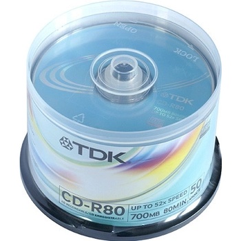 TDK CD-R 700MB 52x, 50ks