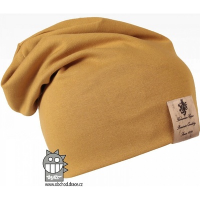 Dráče Detská čiapka Pastels DOUBLE 27 tmavá horčicová