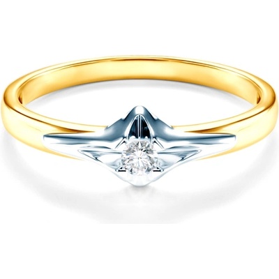 SAVICKI Годежен пръстен Savicki: двуцветно злато, диамант