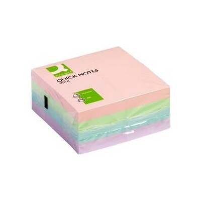 Q-CONNECT Bloček kocka Q-CONNECT 76x76mm 400l pastelová (QC001347)