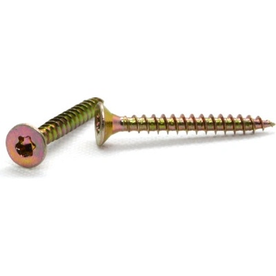 Vrut univerzální 6x45 žlutý zinek, zápustná hlava, TORX, celý závit – Hledejceny.cz