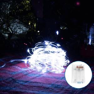 Aigostar - LED гирлянда 100xLED/3xAA 10, 3m студено бяла (AI1306)