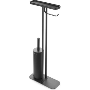 Brabantia Стойка за тоалетна за четка и държач Brabantia MindSet Mineral Infinite Grey N (1008925)