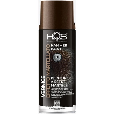 HQS farba v spreji kladivkový efekt 400 ml hnedá