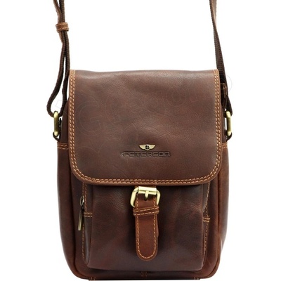 Peterson pánské crossbody PTN TB-012-COM koňaková