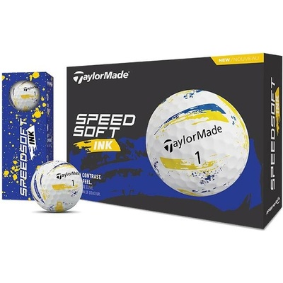 TaylorMade Speed Soft INK žluto/modré 3 ks