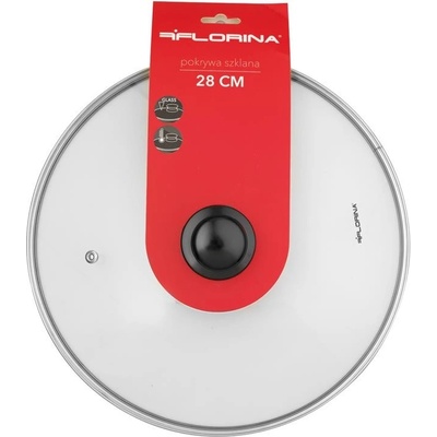 Florina Sklenená pokrievka s plastovým úchytom 28 cm