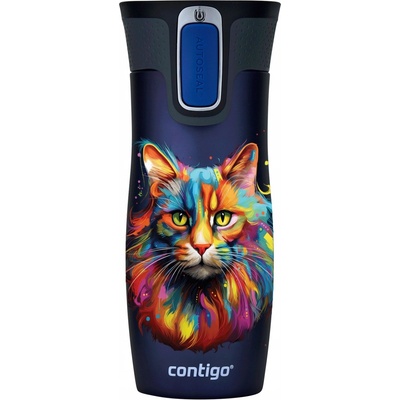 Contigo West Loop termohrnek 2.0 470 ml Granátová Kočka limitovaná edice