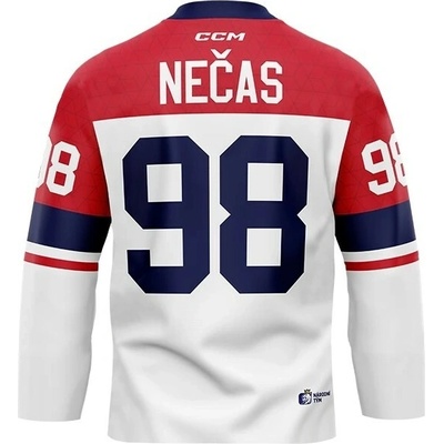 CCM Fandres replica Dres české hokejové reprezentace Martin Nečas #98 2026 bílý – Zboží Dáma